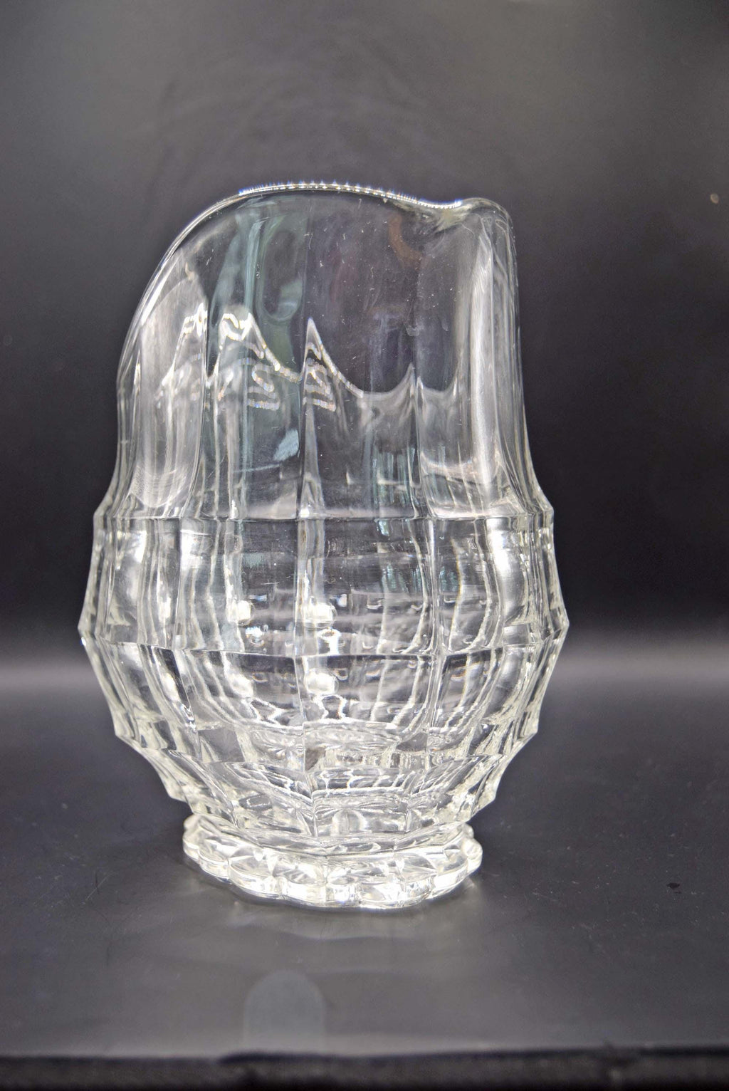 Vintage Art Deco Davidson Jacobean Pressed Glass Water Jug Large and Heavy