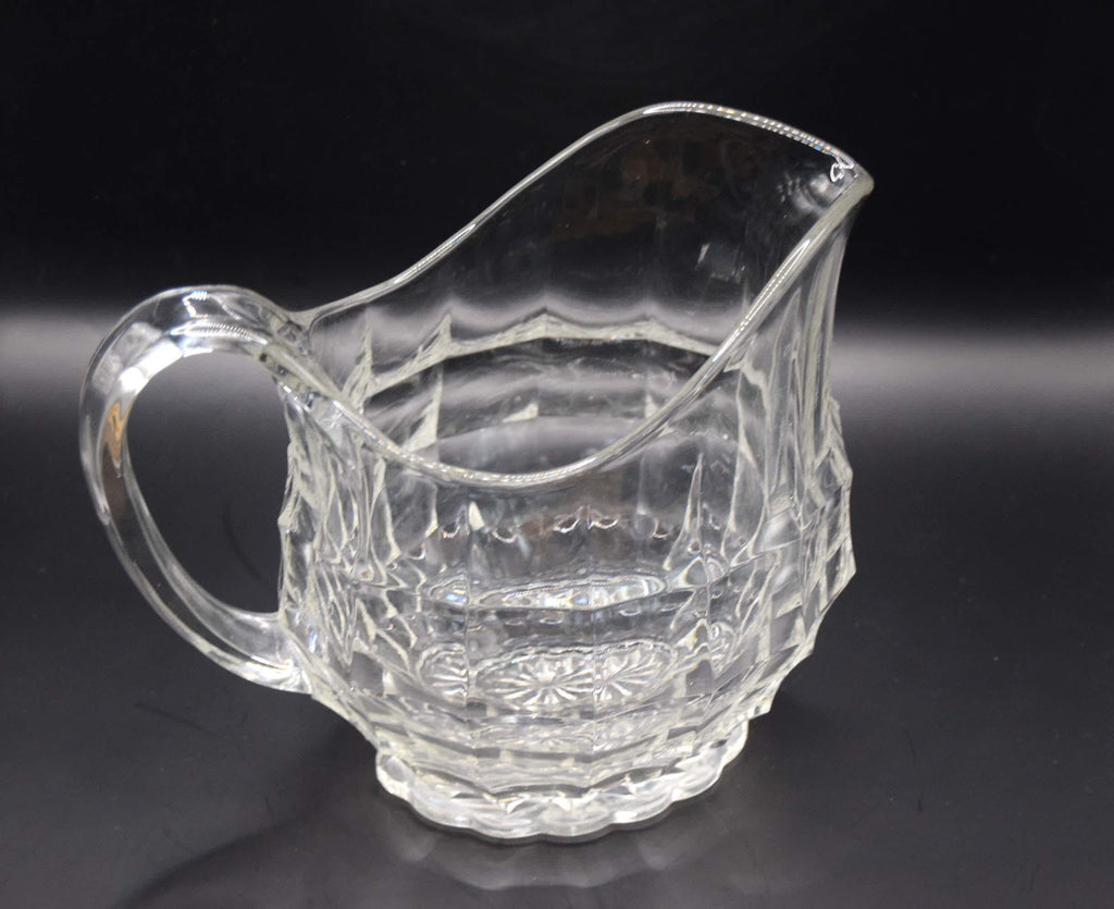 Vintage Art Deco Davidson Jacobean Pressed Glass Water Jug – Large and Heavy