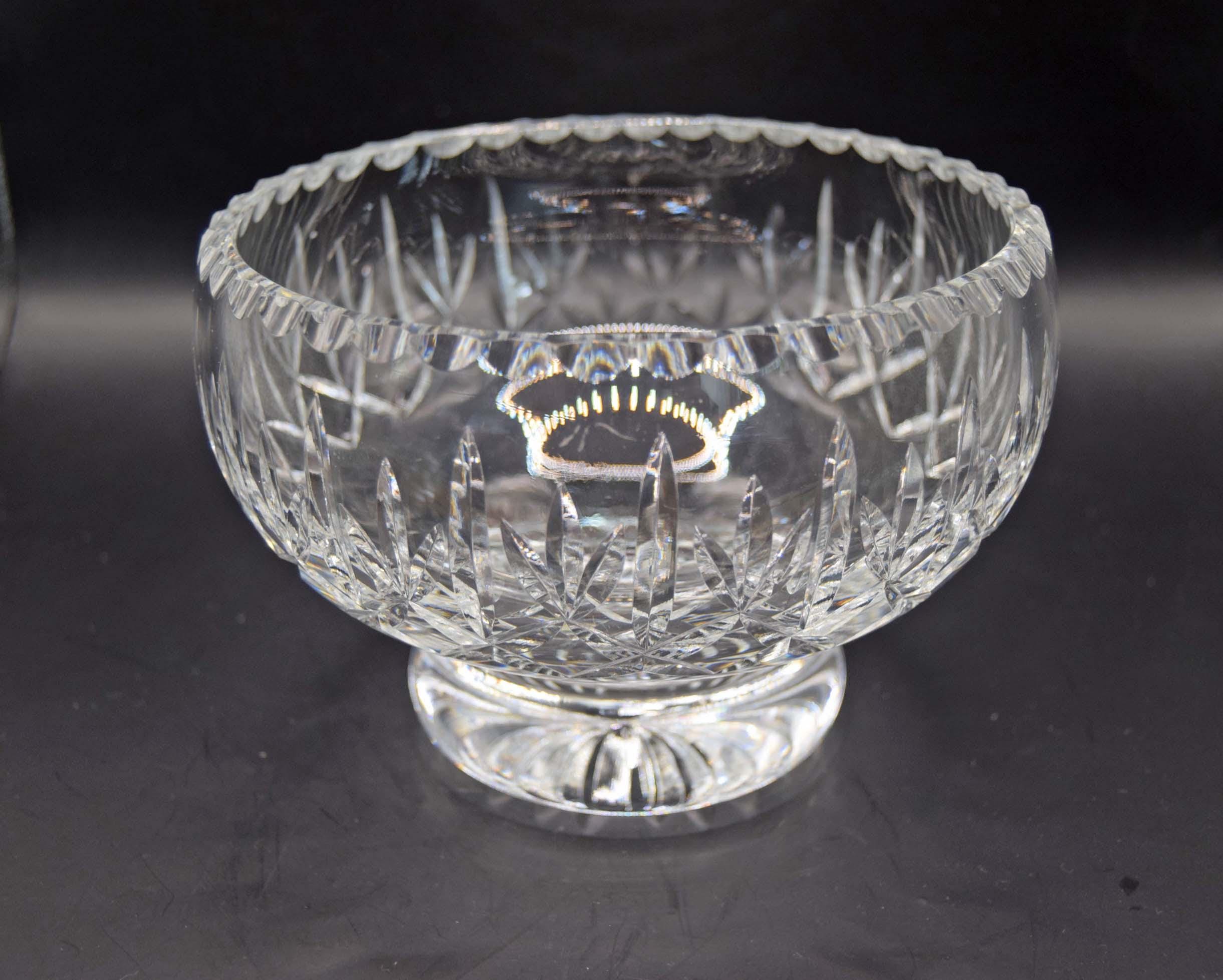 Waterford Crystal Killarney Lead Crystal Bowl - 1.5kgs - Heavy Irish Glass