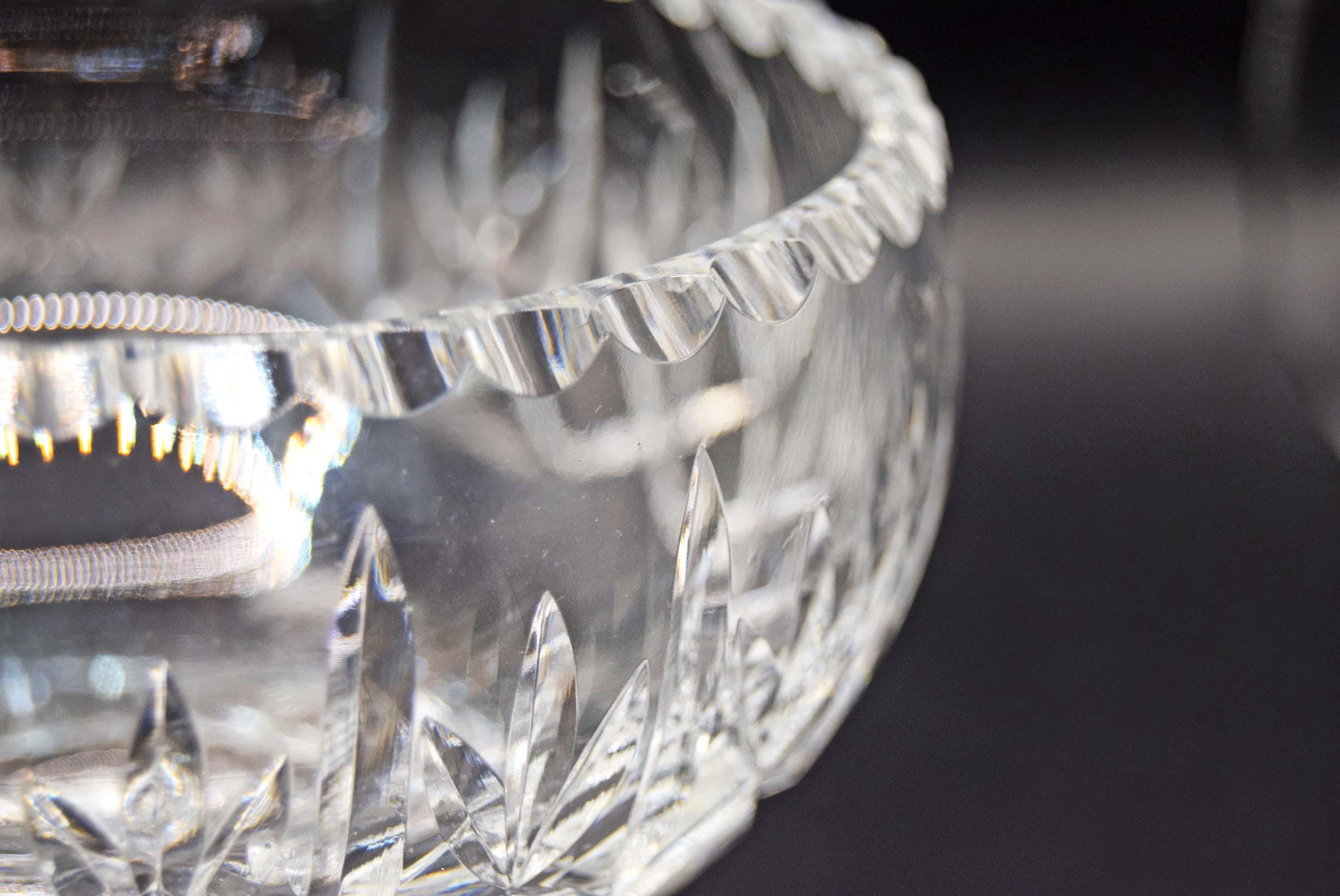 Waterford Crystal Killarney Lead Crystal Bowl - 1.5kgs - Heavy Irish Glass