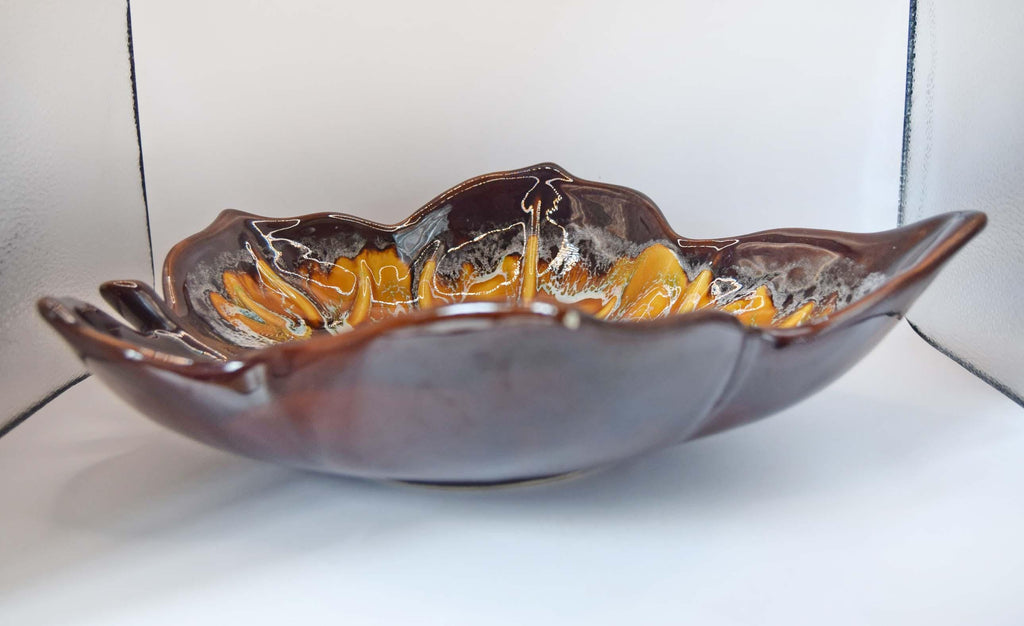 Vintage Céramique Fady Vallauris Leaf Dish – French Retro - Ecume de Mer Glaze