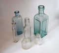 6 Antique Bottle including Mint 1930s Cork Top Daddies Sauce Bottle - ABC 4 base