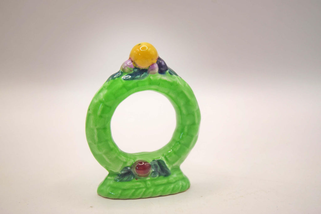 Very Rare Carlton Ware  Fruit Basket  Napkin Ring | 1935 Art Deco | Mint