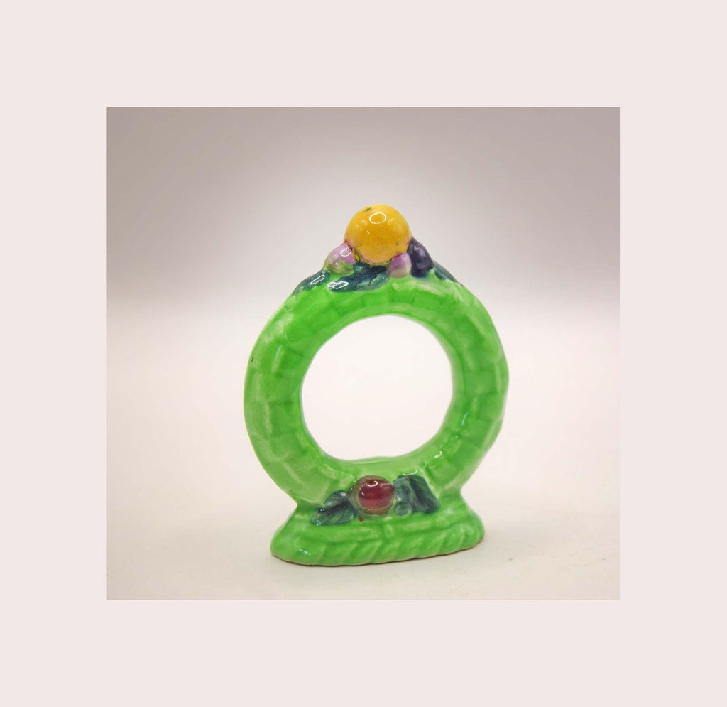Very Rare Carlton Ware  Fruit Basket  Napkin Ring | 1935 Art Deco | Mint