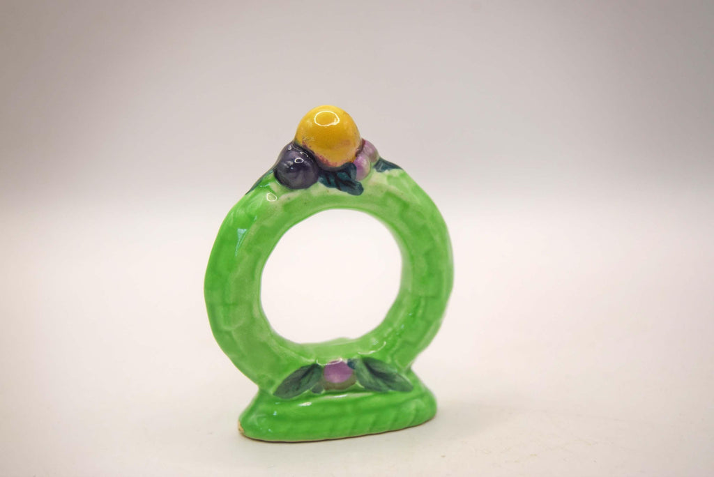 Very Rare Carlton Ware  Fruit Basket  Napkin Ring | 1935 Art Deco | Mint