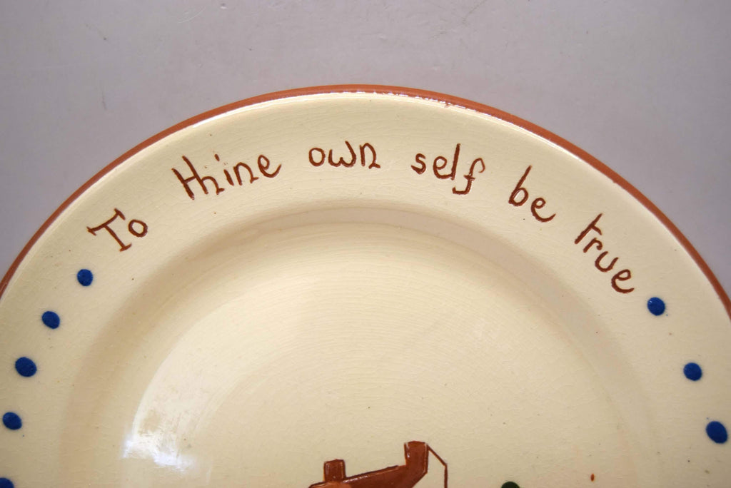 Dartmouth Pottery motto ware plate