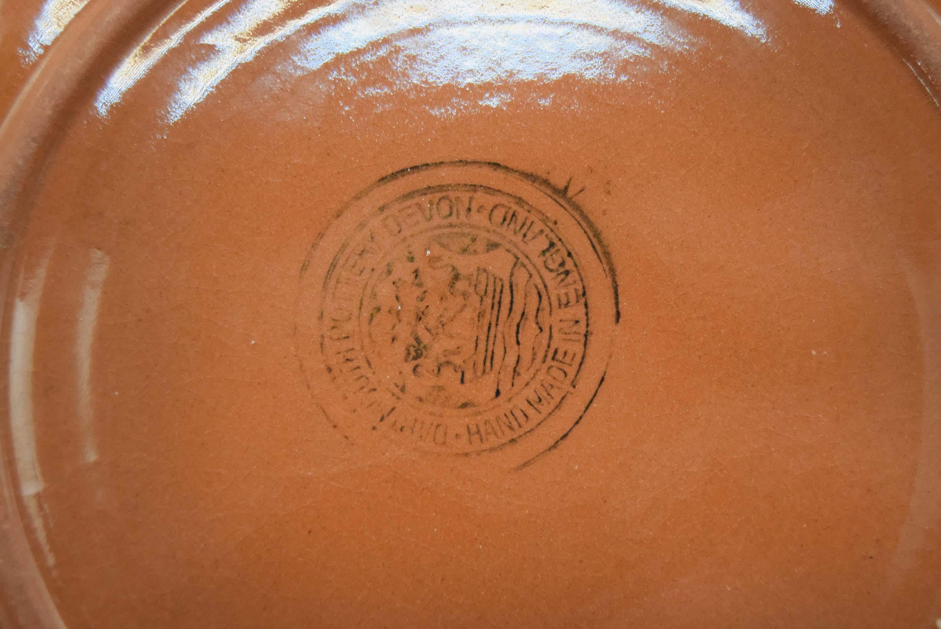 Backstamp on Dartmouth Pottery Handmade plate
