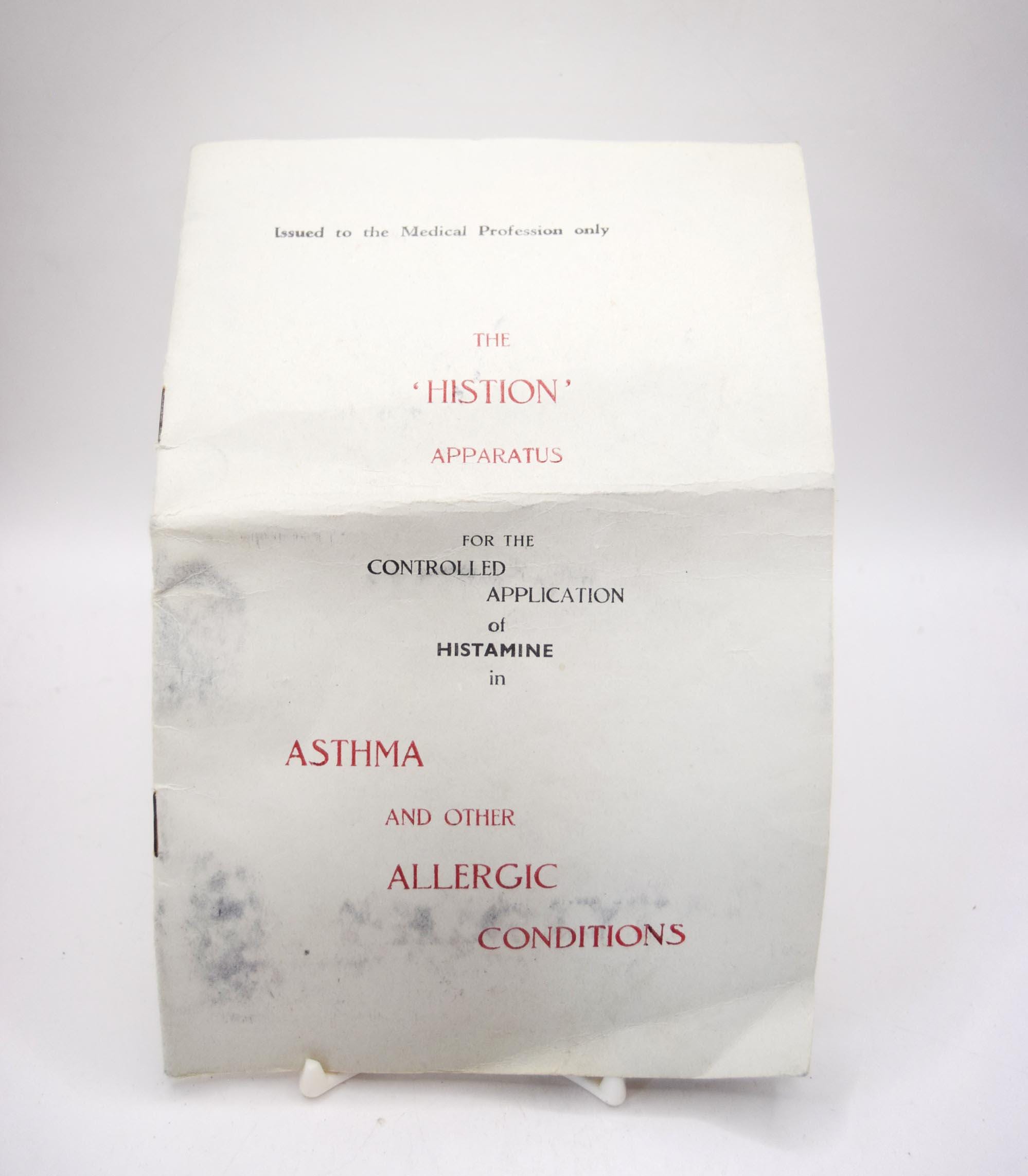 Vintage Histion Apparatus Medical Oddity 1940s Quack Medicine Allergy Diagnosis