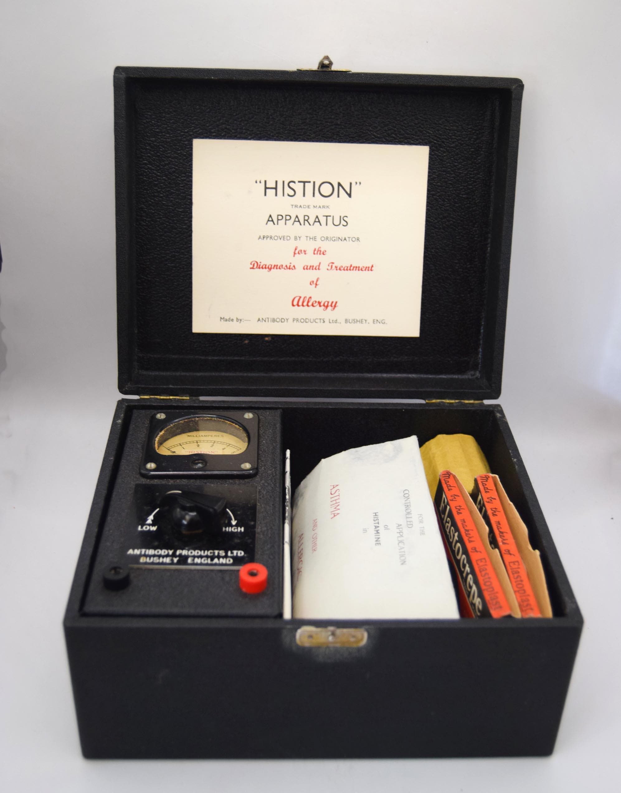 Vintage Histion Apparatus Medical Oddity 1940s Quack Medicine Allergy Diagnosis