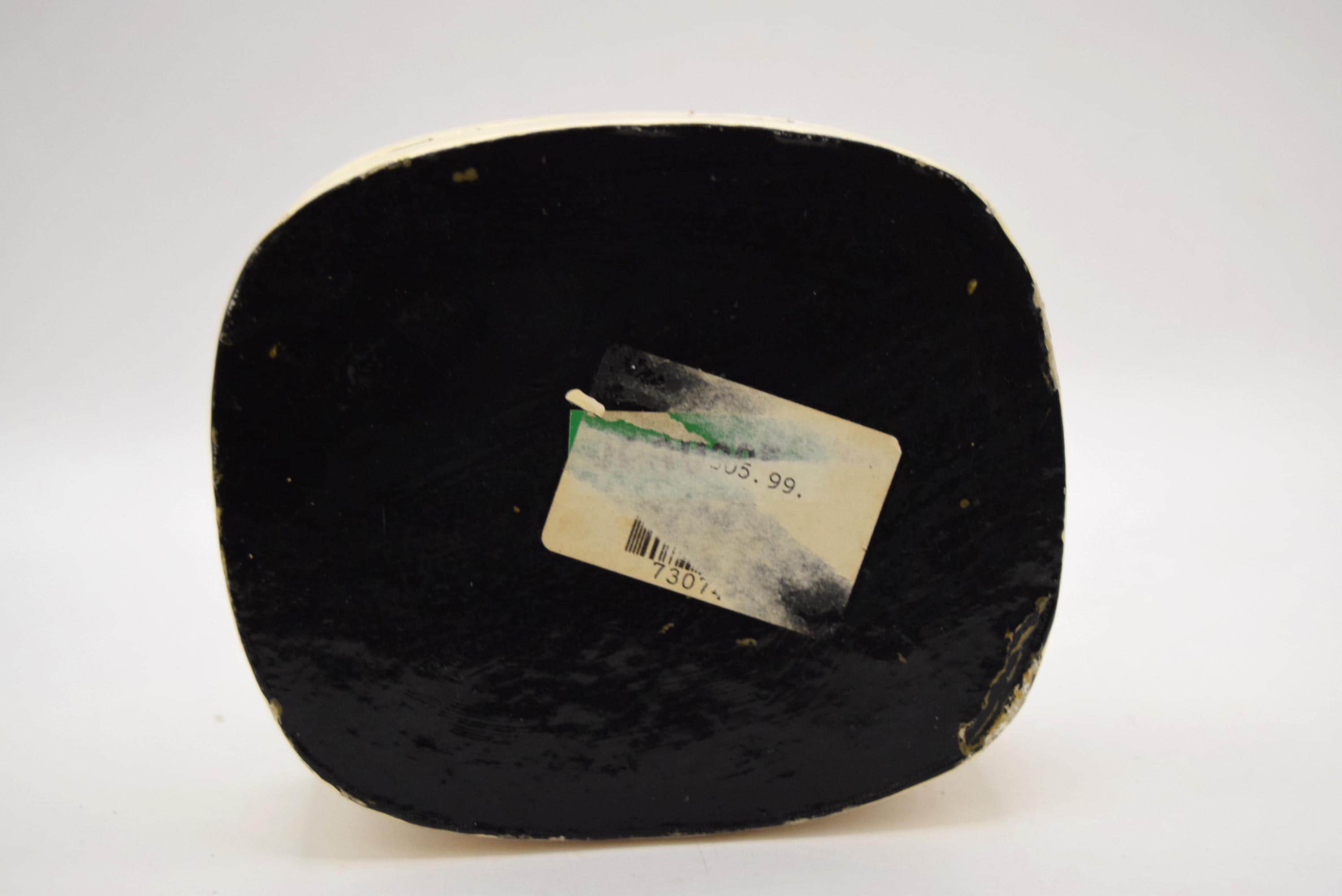 Vintage Papier Mache Trinket Box - Hand Painted Nautical Clipper Ship & Lacquer