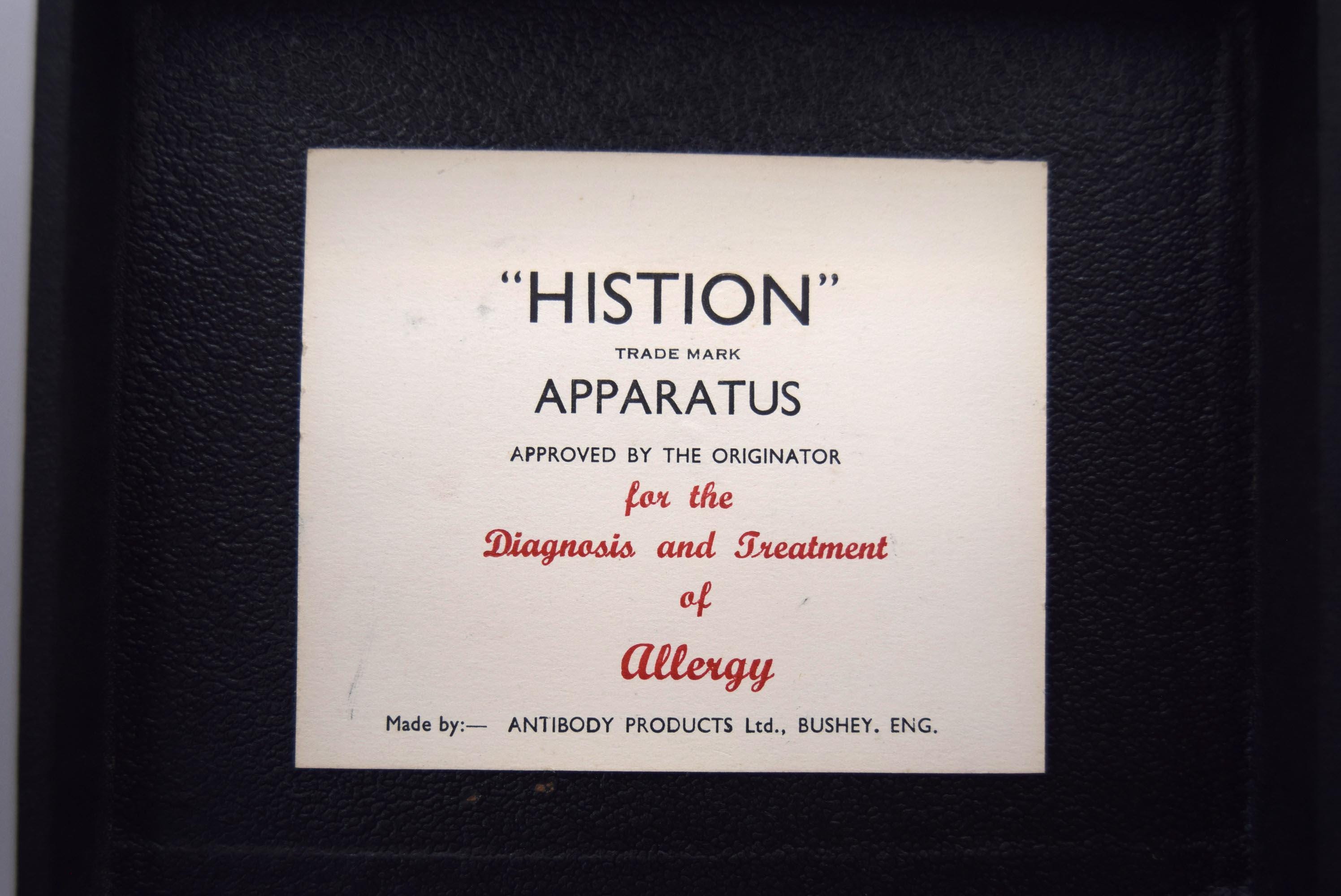 Vintage Histion Apparatus Medical Oddity 1940s Quack Medicine Allergy Diagnosis