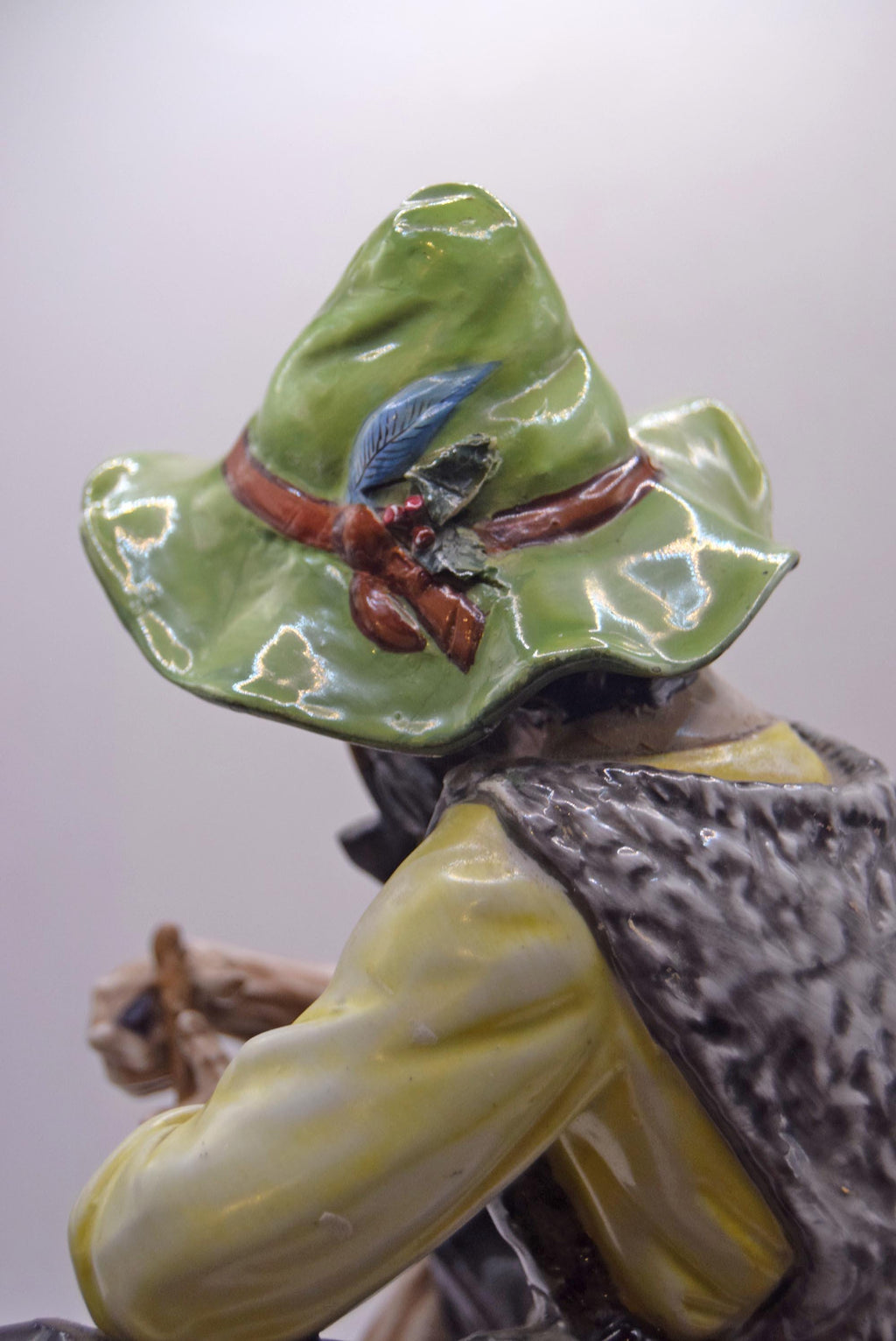 Vintage Sandizell Dresden Porcelain Shepherd Figurine 11.5" - Rare find