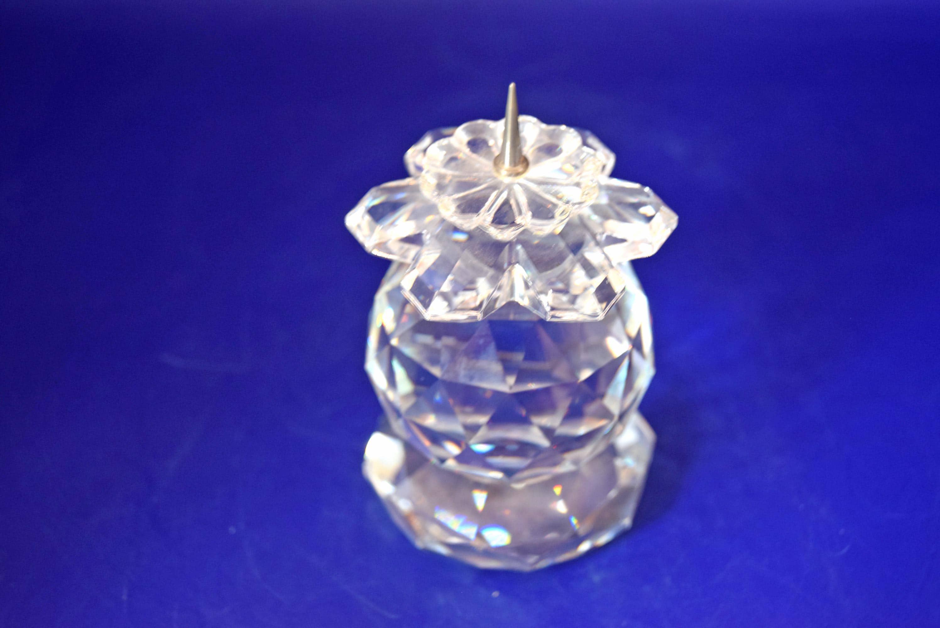 Vintage Swarovski Crystal Spiked Candle Holder 103 European Pin Style
