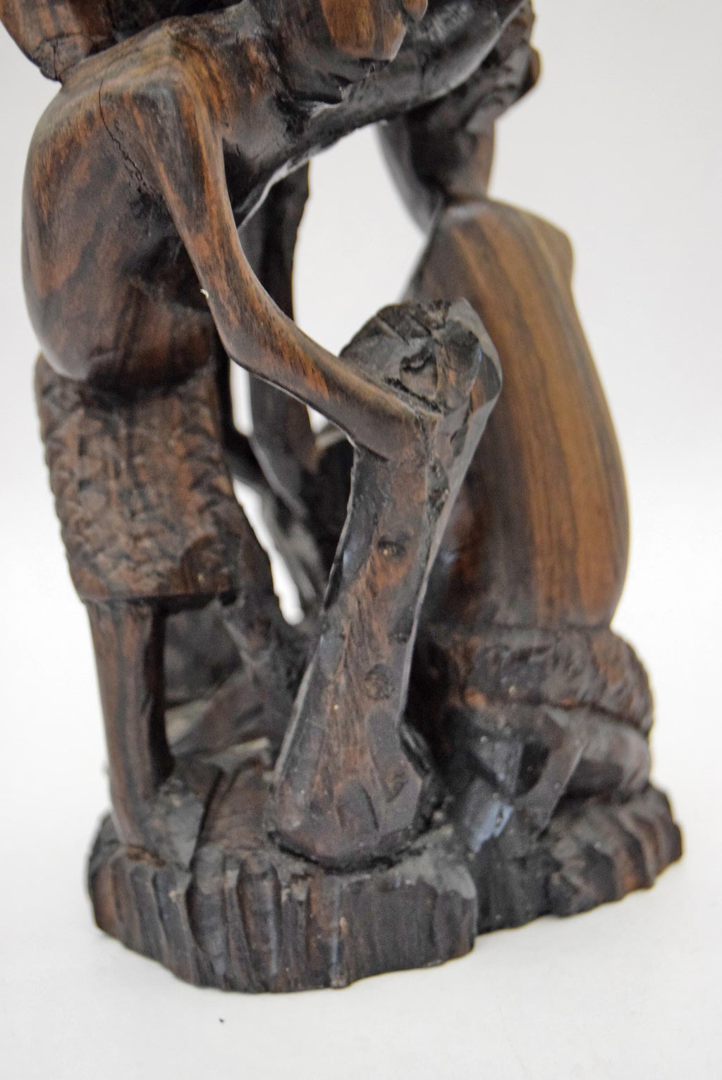 Vintage Makonde Tree of Life Sculpture | Hand Carved African Hard Wood Ujamaa