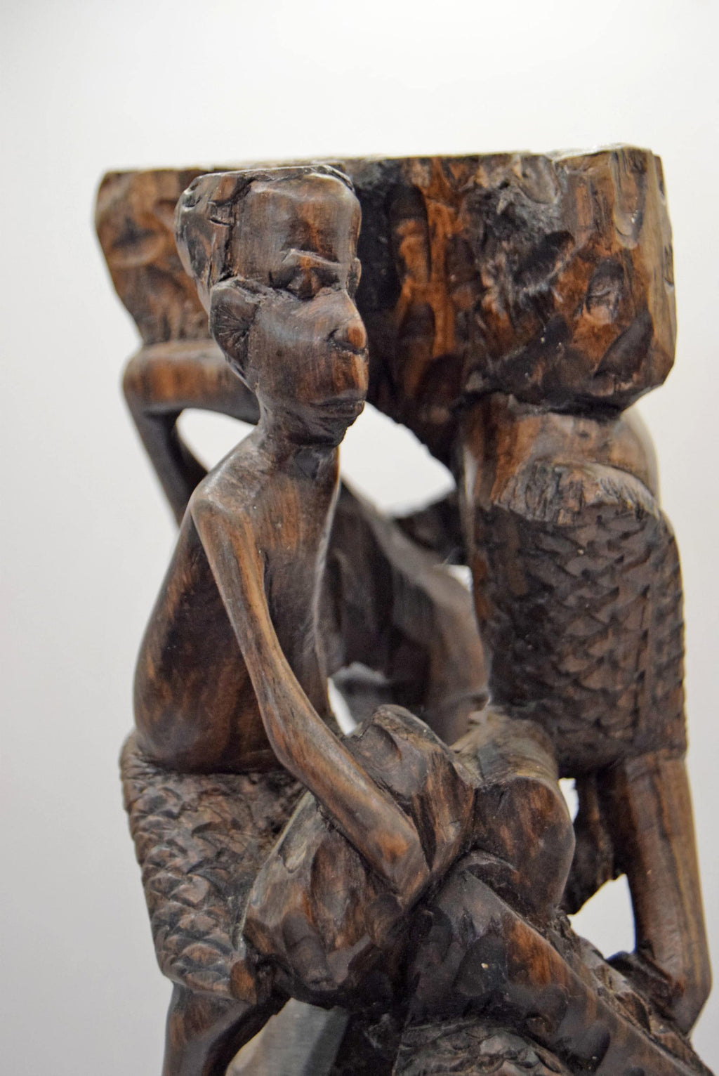 Vintage Makonde Tree of Life Sculpture | Hand Carved African Hard Wood Ujamaa
