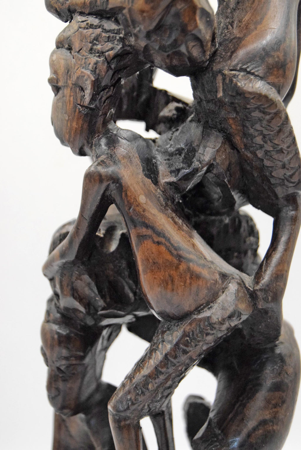 Vintage Makonde Tree of Life Sculpture | Hand Carved African Hard Wood Ujamaa