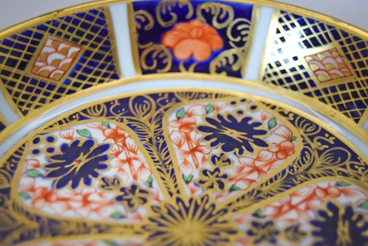 Vintage Royal Crown Derby Old Imari 1128 Pin Dish - 11cm Small Trinket Plate