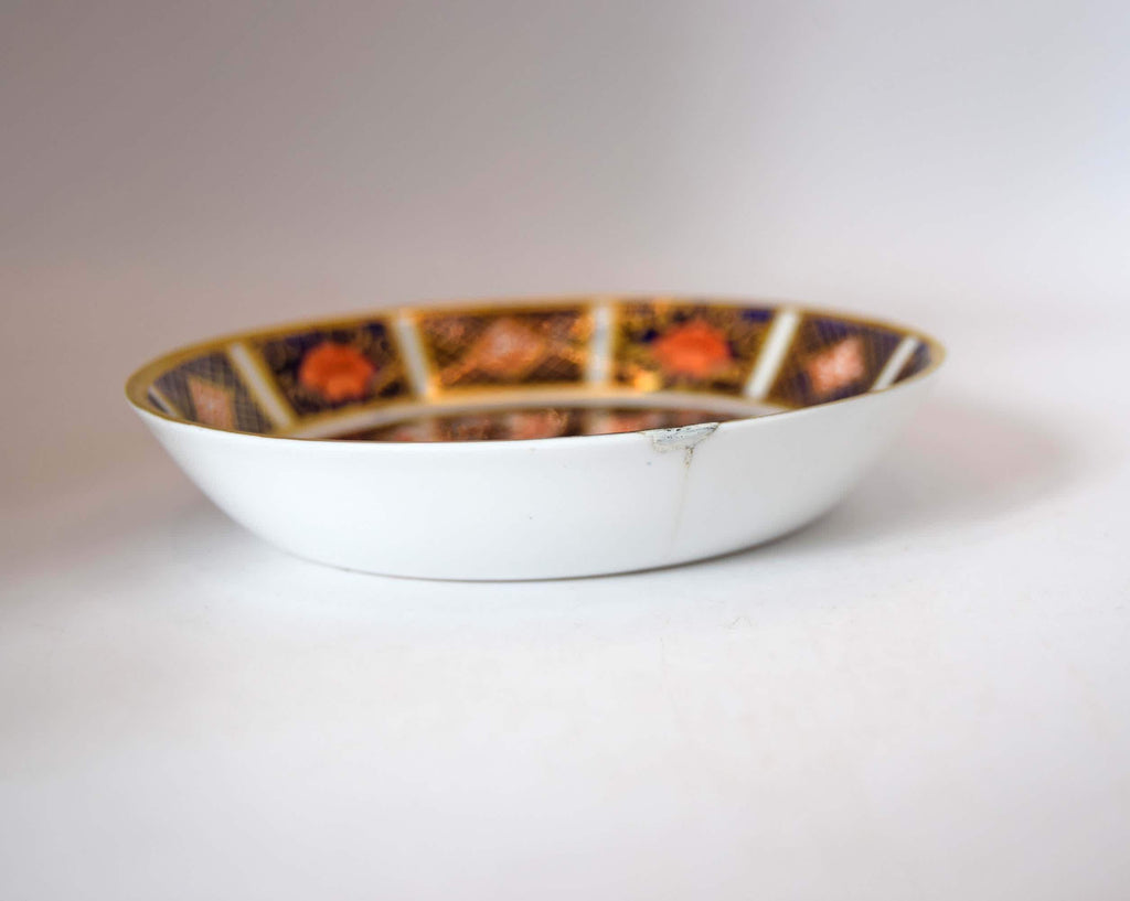 Vintage Royal Crown Derby Old Imari 1128 Pin Dish - 11cm Small Trinket Plate