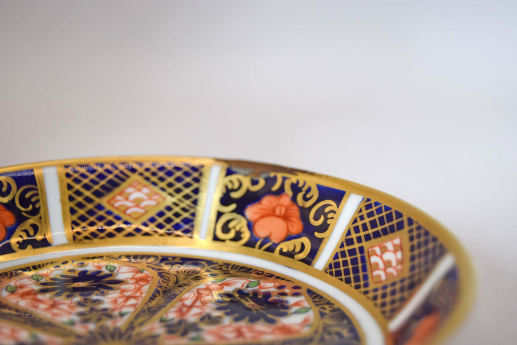 Vintage Royal Crown Derby Old Imari 1128 Pin Dish - 11cm Small Trinket Plate