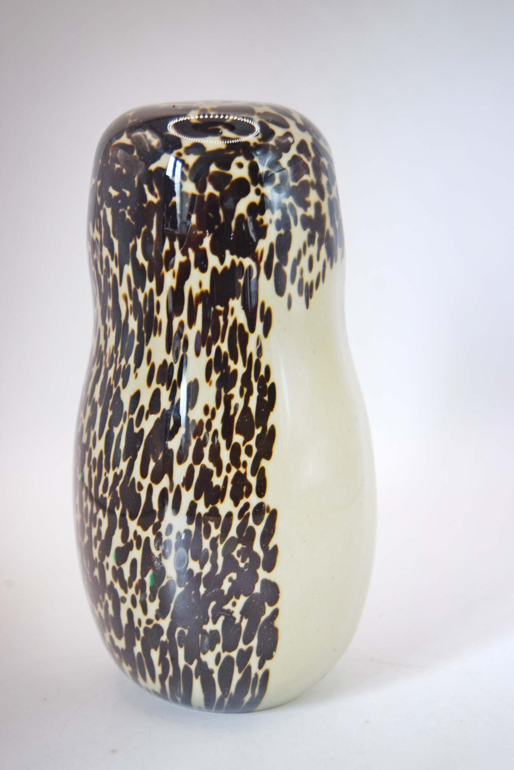 Vintage Wedgwood Glass Owl Paperweight Ronald Stennett-Wilson 1970s Brown/Cream