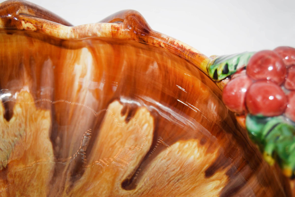 Vintage St Peter Graz Austrian Majolica Ceramic Fruit Bowl, 1950s