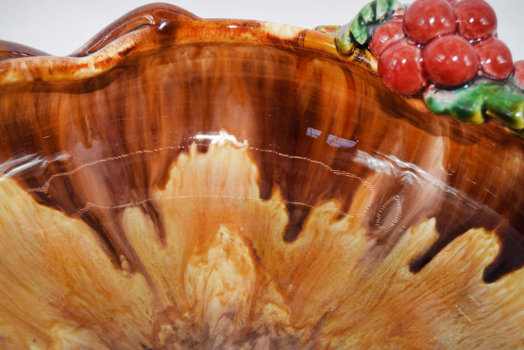 Vintage St Peter Graz Austrian Majolica Ceramic Fruit Bowl, 1950s