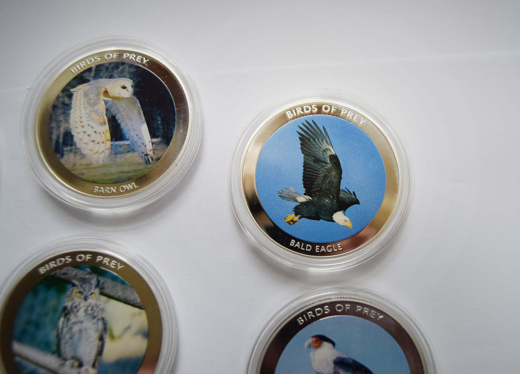 Malawi 2010 Birds of Prey 10 Kwacha Coin Set (8 Pcs) - Mint in Capsules