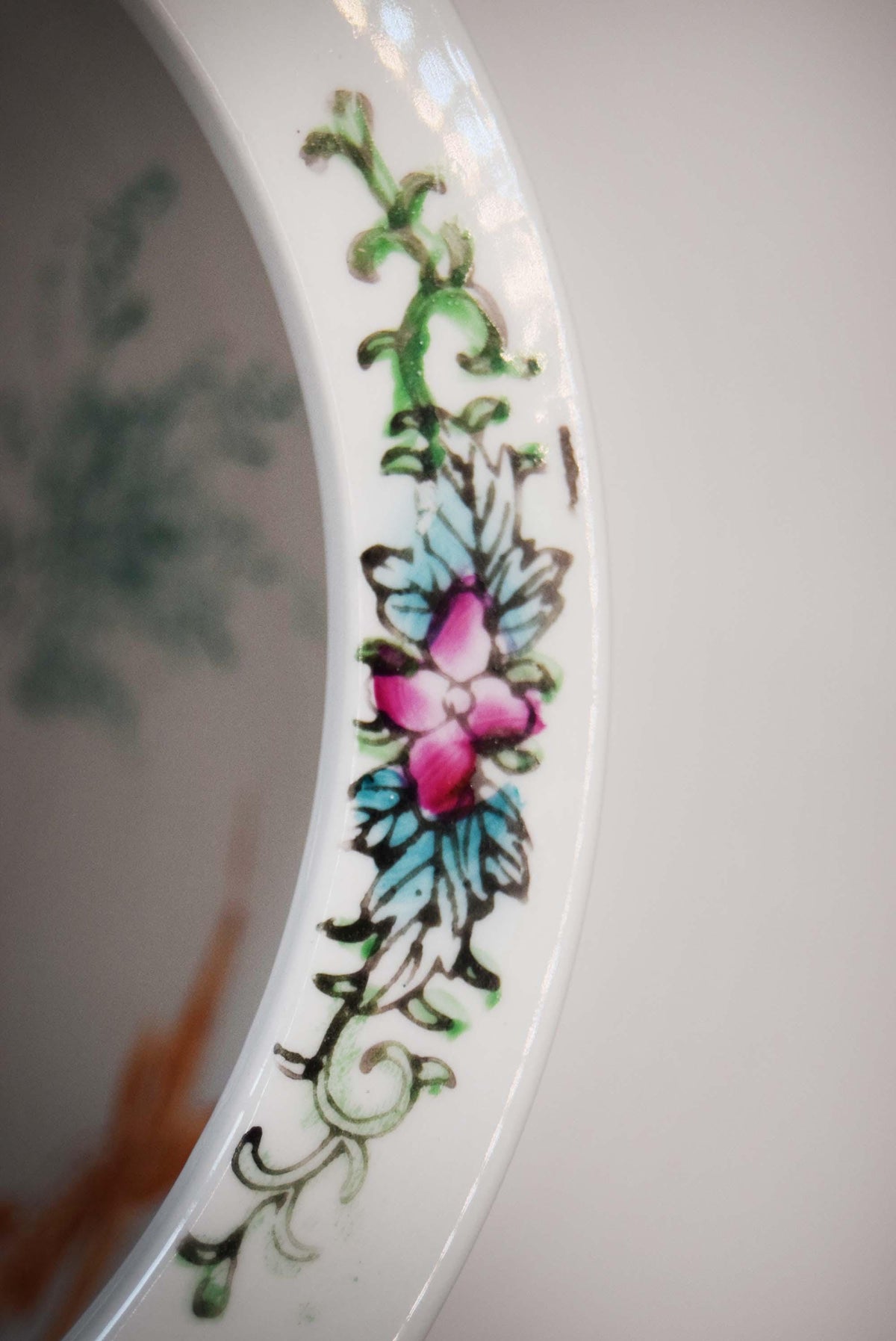 Vintage Chinese | A Thousand Flowers | Millefleur Jardiniere Hand Painted Planter Fish Bowl
