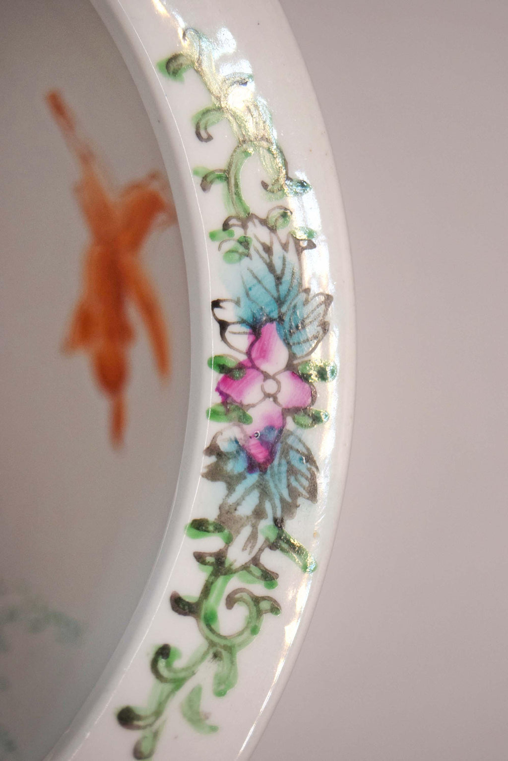 Vintage Chinese | A Thousand Flowers | Millefleur Jardiniere Hand Painted Planter Fish Bowl