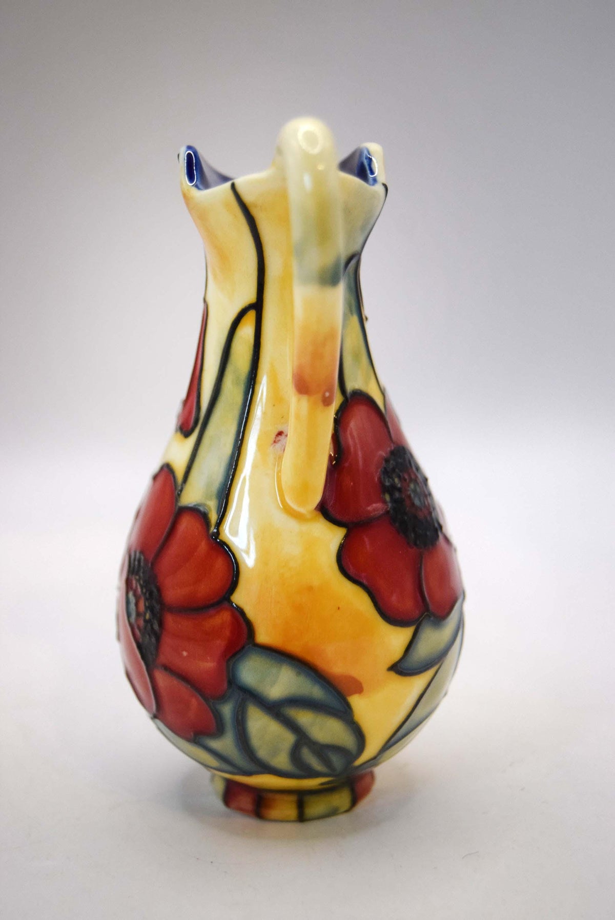 Charming miniature decorative jug by Old Tupton Ware features the highly collectible and vibrant Yellow Poppy pattern.