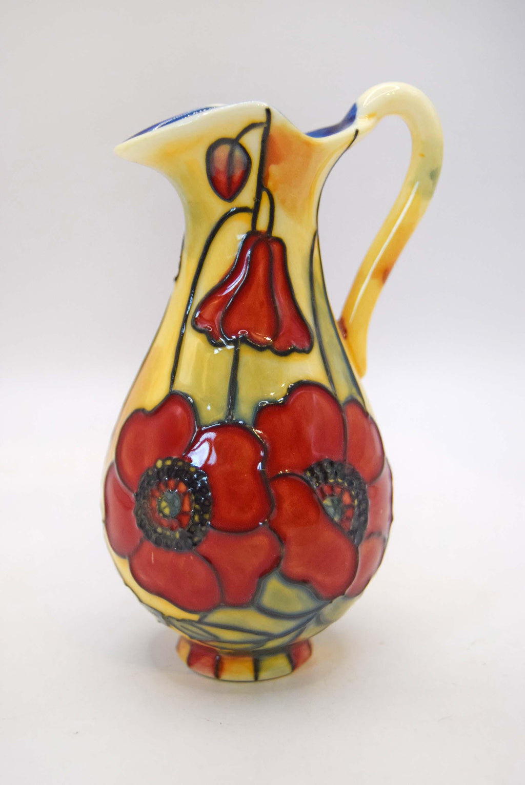 Charming miniature decorative jug by Old Tupton Ware features the highly collectible and vibrant Yellow Poppy pattern.