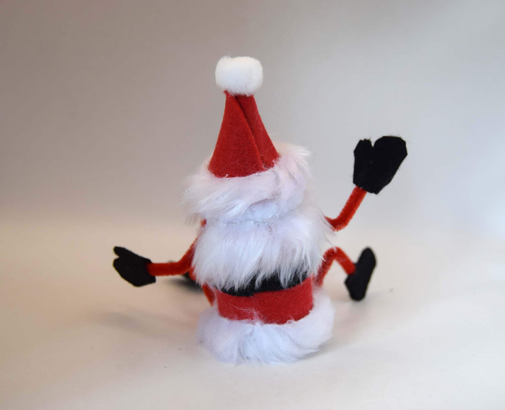 Handmade Santa Claus Place Setting; Christmas Tree Ornament; Shelf Sitter Decoration