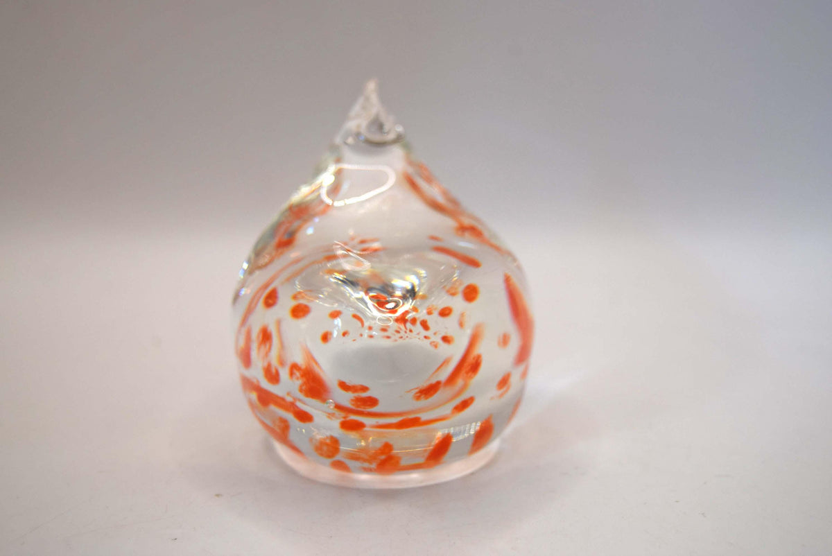 Vintage Caithness Art Glass Hen Paperweight. Handmade in Scotland c1960s