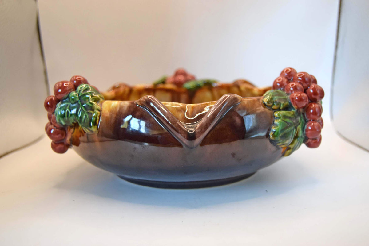 Vintage St Peter Graz Austrian Majolica Ceramic Fruit Bowl, 1950s