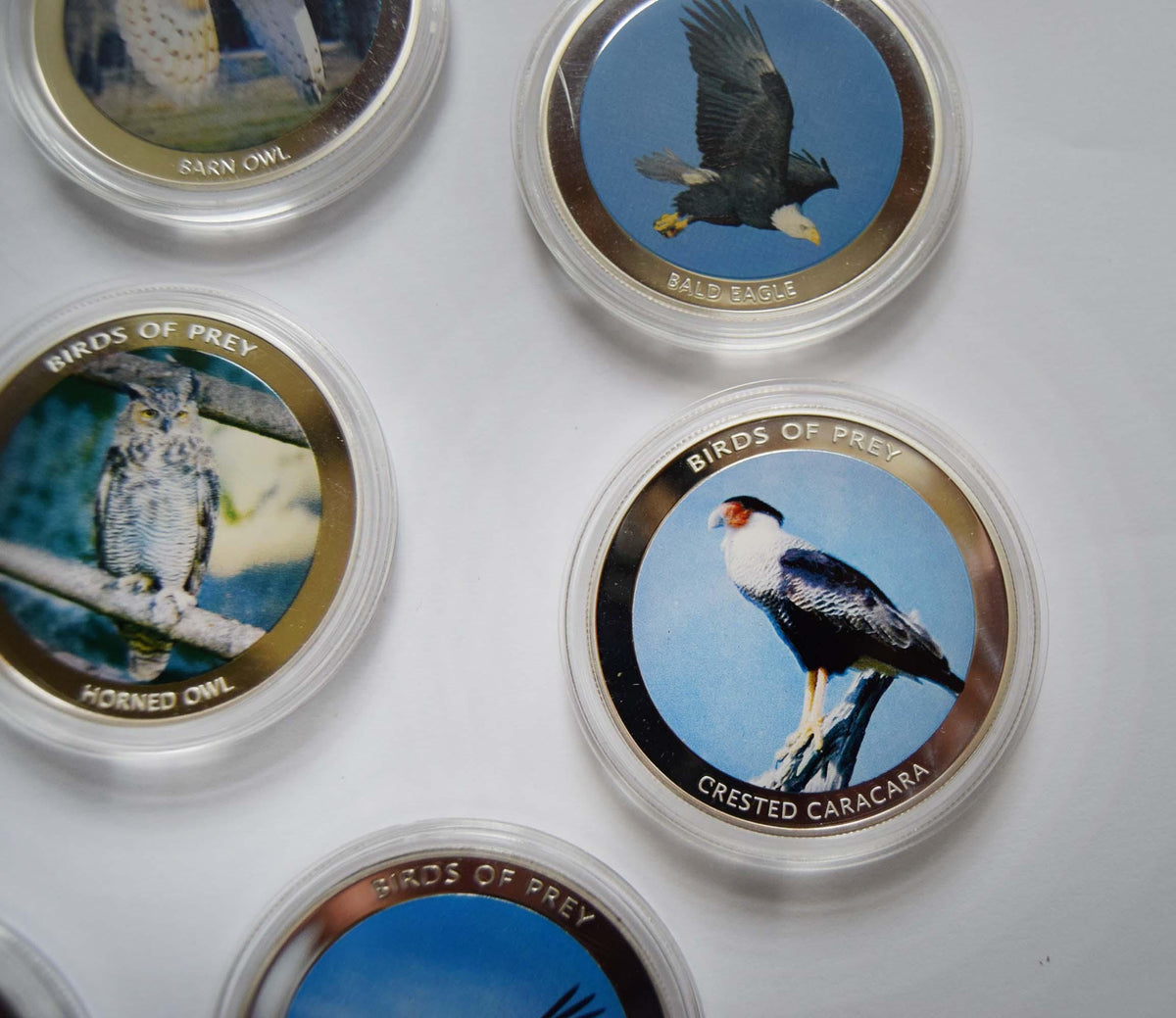 Malawi 2010 Birds of Prey 10 Kwacha Coin Set (8 Pcs) - Mint in Capsules