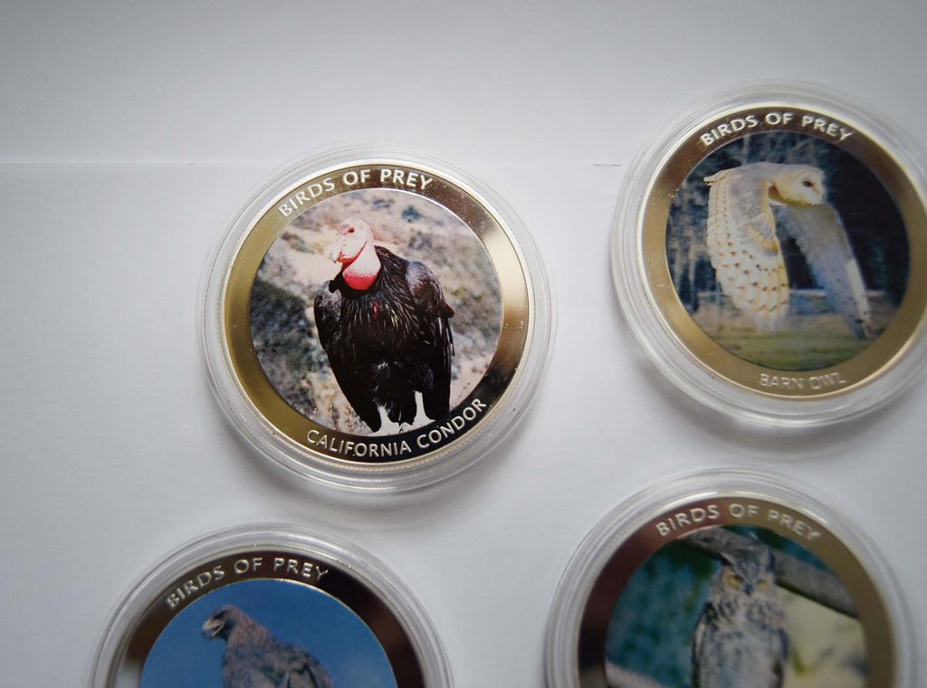 Malawi 2010 Birds of Prey 10 Kwacha Coin Set (8 Pcs) - Mint in Capsules