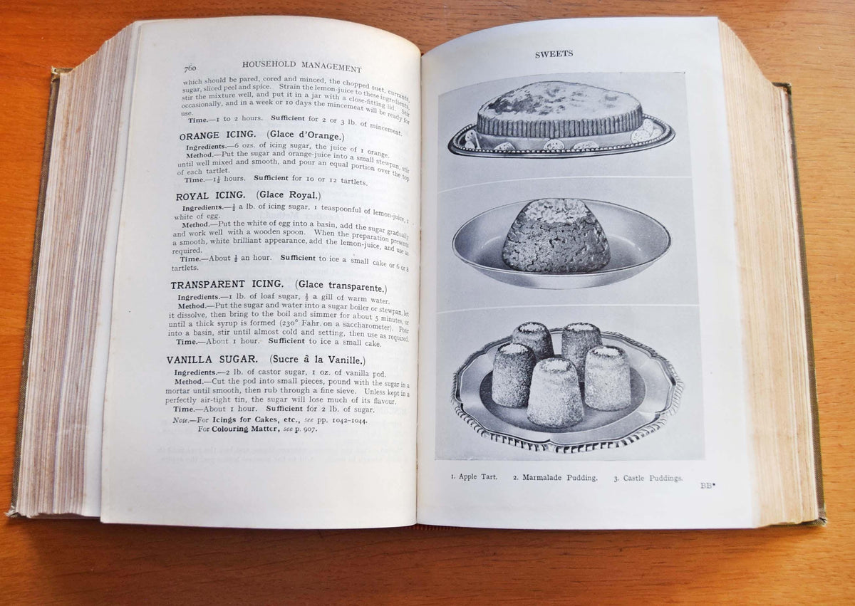 Antique 1923 Mrs Beetons Household Management Book Ward Lock & Co Cookery