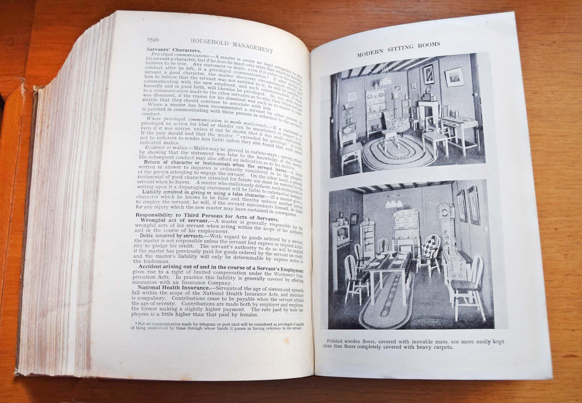 Antique 1923 Mrs Beetons Household Management Book Ward Lock & Co Cookery